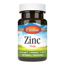 Carlson - Cynk, 15 mg, Suplement cynku, Glukonian cynku, Wsparcie immunologiczne i Zdrowie skóry, Tabletki cynku, Przeciwutleniacz, Kapsułki cynku, 100 Tabletki