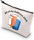 VAMSII Astma Fighter prezent Inhaler Travel Bag Wszystkie moje Astma gówno Awareness Bag medyczny
