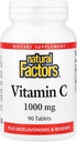 Czynniki naturalne - witamina C 1000mg, z bioflawinoidami i różami, 90 tabletek