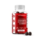 Witamatic Sugar-Free Gummies Chrom z Ceylon Cynamon - 2000 mg ekwiwalent per Serving (z ekstraktu 83 mg) - Non- GMO, Gluten- Free - 60 Gummies wegańskie