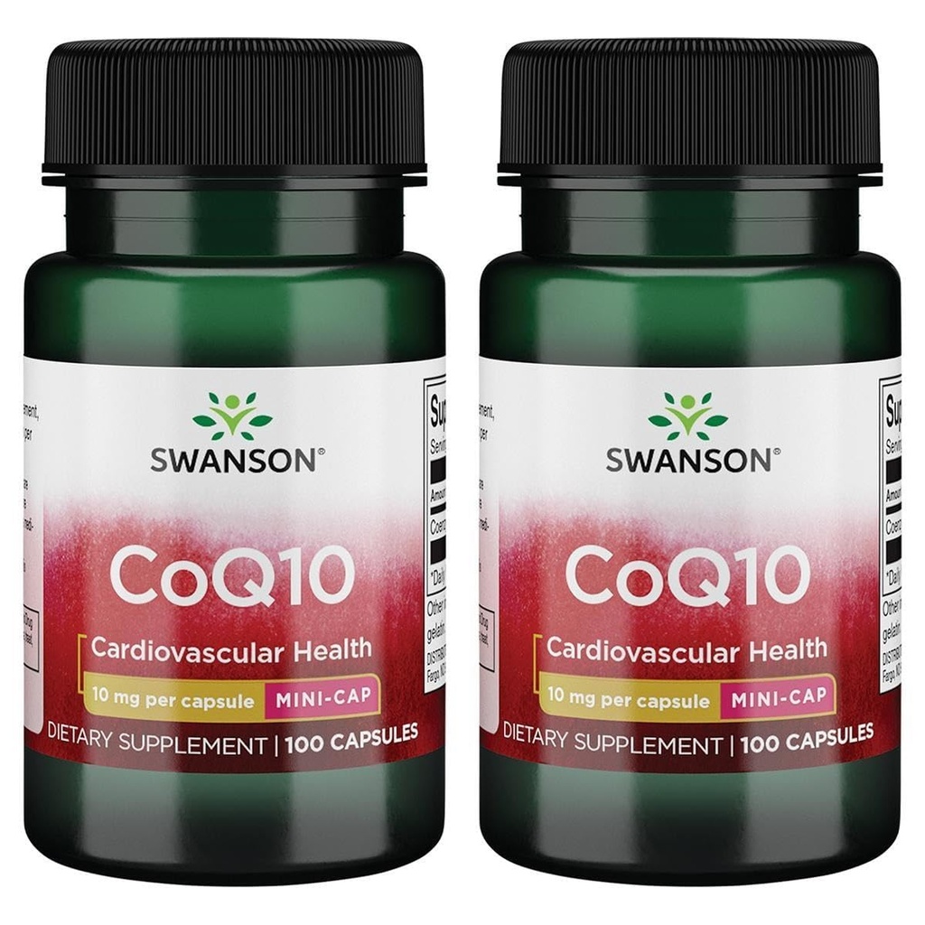 Swanson Coq10 - Mini Cap 10 mg 100 Caps (2 opakowania)