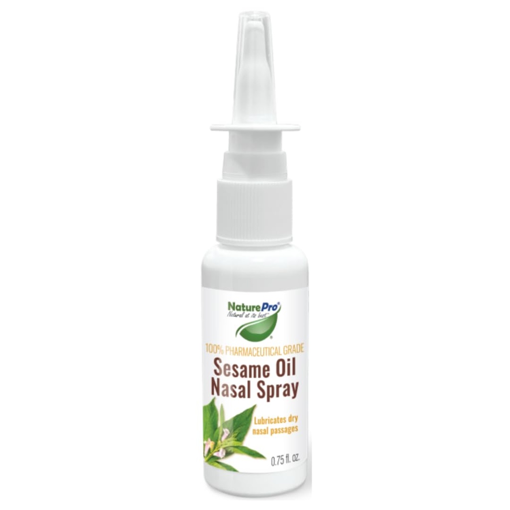 All- Natural Nasal Moisturizer Spray z 100% Pharmaceutical Grade Sesame Oil 0,75fl. soothe & Moisturize Suchy Nos, Nasal Lubricant & Decongestant dla Suchy Nos Ulgi