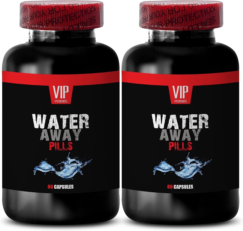 Bloating Relief and Belly Reduction - Water Away Diuretic Pills - Natural Detox Pills - Water Pills for Bullolen Nogi i stopy - Natural diureticals for Water Retention - Diuretic Pills - 2B 120kapsułki