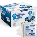 MED PRIDE Sterylny alkohol Prep Pads, Antyseptyczne, 70% Izopropyl, Indywidualnie zapakowane, Medyczny stopień 2 Ply Wipes (200 Count (Pack of 1) White)