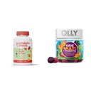 SmartPants Kids Multivitamin Gummies and Fiber Supplement: Omega 3 Fish Oil & OLLY Kids Multivitamin + Probiotic Gummy, Digestive i immunologiczne Wsparcie