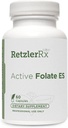 HormoneSynergy Active Folate ES - 5- MTHF - 10,000 µg (10 mg) na Podawanie - 5- MTHF (w postaci 5 - metylotetrahydrofolianu) - Bioaktywny folian w postaci Quatrefolic ® - 60 Veg Caps