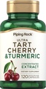 Piping Rock Turmeric i Tart Cherry Kapsułki 124; 120 Hrabia 124; z Black Pepper Extract 124; Wegetarianin, Non-GMO, Gluten