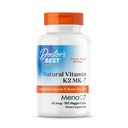 Najlepsza naturalna witamina K2 Mk- 7 Kapsułka Doctor 's Best Natural Witamina K2 Mk- 7, Wspiera zdrowie kości i miękką elastyczność tkanek, 180 Ct