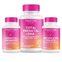 Pink Bocian Total Prenatal, Probiotyczne i Metylowe Folate - ciąża Wellness Bundle
