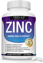 Suplement cynku 50mg do wsparcia immunologicznego - Czysty naturalny tlenek cynku do wzmocnienia systemu immunologicznego, Wsparcie skóry i przeciwutleniacza, Wysokiej mocy Immunitet Booster, dla mężczyzn Kobiety, 100 Tabletki