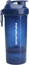 Smartshake O2GO One plastikowe butelki shaker białko 800 ml 124; 27 oz - Leakproof Screw- Lid - BPA Free - Unisex - Navy Blue