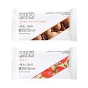 SANS Meal Replacement Protein Bar: 124; All- Natural Nutrition Bar With No Added Sugar Agregat 124; Dairy- Free, Soy- Free, and gluten- Free Agriculture 124; Esential Vitamin and Minerals (Masło orzechowe, 12 Pack)