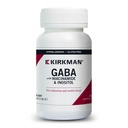 Kirkman - GABA z Niacynamidem i Inozytolem - 250 Kapsułek - Wspomaga Relaks - Obsługuje Resteful Sleep - Hipoalergiczne