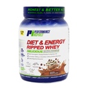 Performance Inspired Nutrition Ripped Whey Protein - 25G Protein - 4G Leucine - L- Carnitine - Green Tea Extract - Mocha - 2,25 lbs