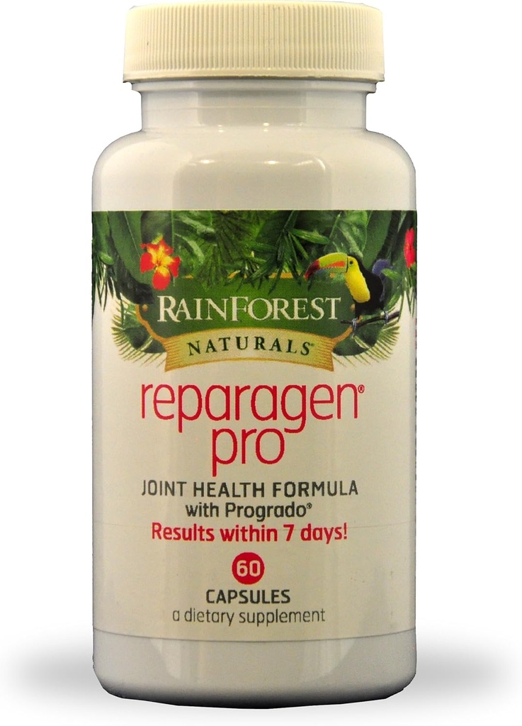 Rainforest Nutritionals Inc. Reparagen Pro 60 Kapsułki Clinically Proven szybko działając Wszystkie naturalne wspólne suplement zdrowia