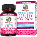MaryRuth Organics Probiotic Beauty Kapsułki 124; Wegan Collagen Support 124; Anti Aging 124; Gut Health 124; Hair Skin and Nails Vitamins 124; Skin Care 124; Biotin 124; Non-GMO Projekt zweryfikowany 124; 60 Count