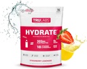 TrulaBS Hydrate Truskawka Lemoniada, Hydration Electrolyte Drink proszkowany, 16 Sticks. Zero Sugar, tylko 5 kalorii, 503mg elektrolitów.