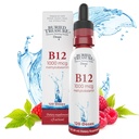 Pochowany skarb B12 Krople - 1000mcg Witamina B12 Methylcobalamin per Serving, 120 Słupki - Podjęzykowy B12, Alkohol-wolny, Wegan, Malina Flavor, 2 Oz Butelka, Absolwent kroplomierzem dokładne dawkowanie