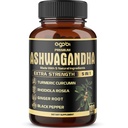5in1 Premium Kapsułki Ashwagandha - Dodano Turmeric, Rhodiola Rosea, Ginger, Black Pepper - 180 Czapki na 6 miesięcy