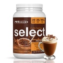 Pescience Select Cafe Protein Kawa aromatyzowany proszek, Karmel Macchiato, 100mg kofeina, 20g Iced Protein Coffee Proszek lub śmietanka, 20 Słupki