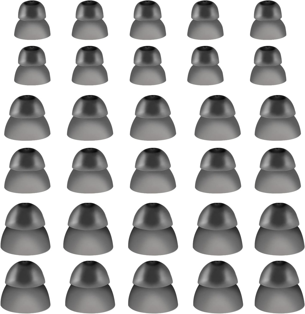 30 szt. Silikonowa pomoc słuchowa Domes Pomoc słuchowa Uszy Domy Silikonowa Silikonowa pomoc słuchowa Domy Silikonowa Porady dla Refound Sure Fit Style RIC RITE i Open Fit BTE Wzmacniacz słuchu (duży, średni, mały)