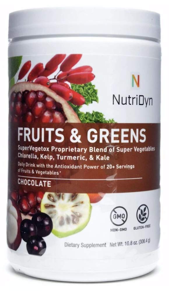 Nutric Dyn Fruits and Greens Super vegetox Proprietary Mieszanka Super warzyw, Chlorella, Kelp, Turmeric & Kale, Certified Organic 306.4 Grams