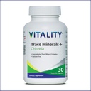 Vitality Trace Minerals + Chlorella - 30 Dni / Capsules- Canadian- Made Full Spectrum Mineral Complex 124; Mangan, Cynk, Selenium & Więcej 124; Wspiera energię i odporność. Vegan, Allergen- Free.