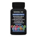 11- in-1 Metylowany B- Complex Supplement: 680µg L- Metylfolan (5- MTHF) Tiamina (B1) Riboflavin (B2) Pyridoxal (B6) Metylkobalamina (B12) - VegD3 ® + Nootropiki - 1,100mg + Obsługa - 60