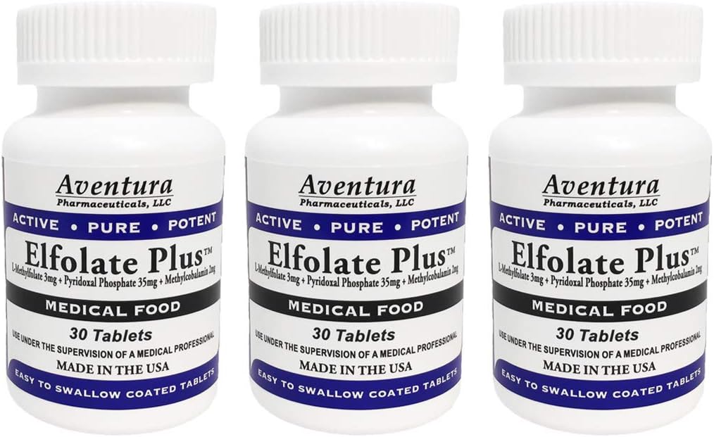 Plus ® 3mg 3 opakowania L- metylfolan Metylfolan metylu Metylfolan Medical Food Supplement Professional Siła Aktywna Czysta Moc 30 Tabletki