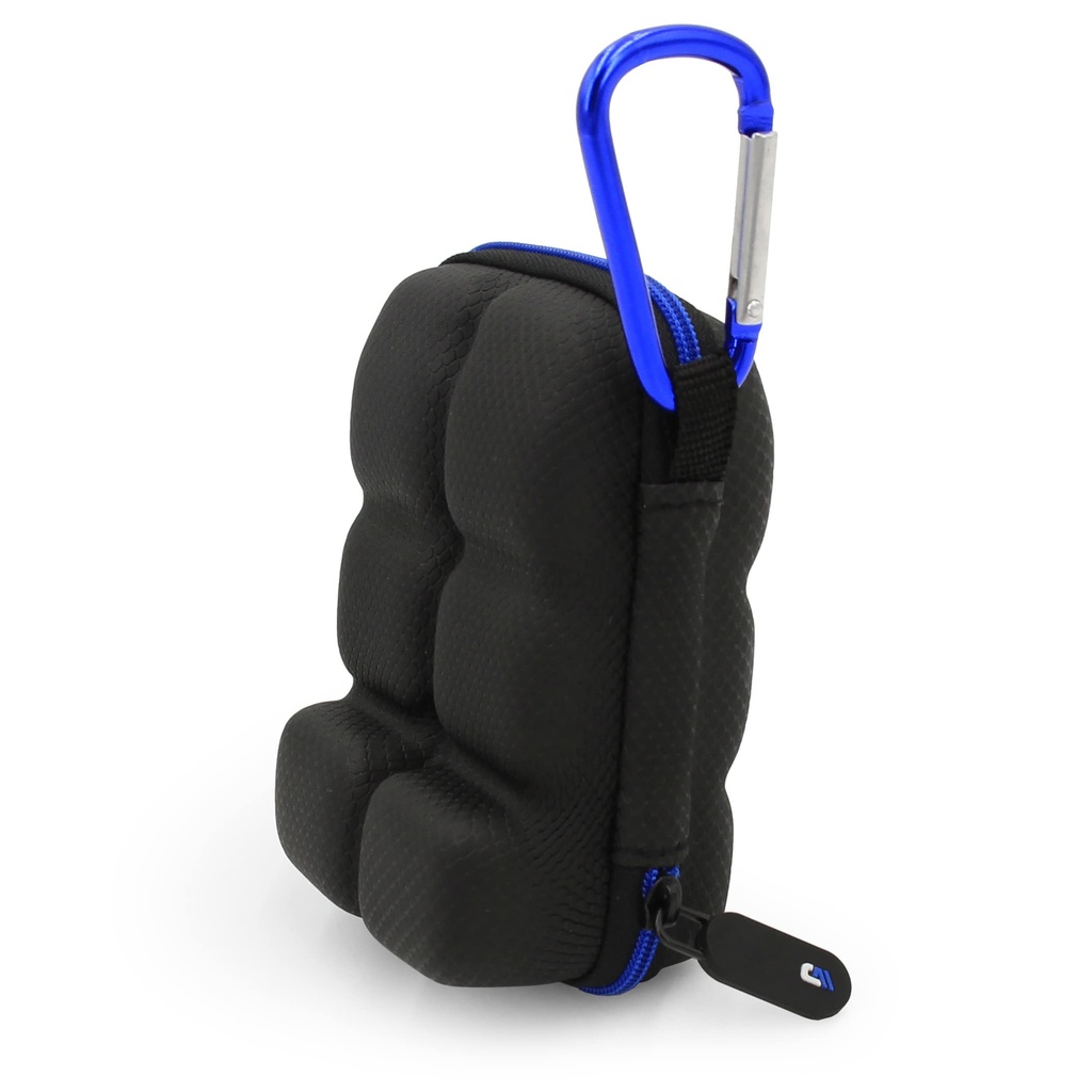 CASEMATIX Asthma Inhaler Holder Case Fits Two Standard Rescue Inhalers With Lanyard and Clip On Keychain Carabiner, Includes Asthma Case Only