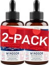 WINDSOR BOTANICALS Vegan Colagen Builder Liquid Supplement - Colagen Booster z witaminą C, Biotyna, Kwas hialuronowy i aminokwasy - organiczny owoc i mieszanka warzyw - 120ml, 60 dzień