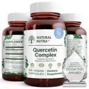 Naturalny kompleks Nutra Quercetin z bromelainą i witaminą C Citrus Bioflavonoid Supplement, Ciało do zmian sezonowych & Zaczerwienienie ciała, Promotes Liver Health, 100 Kapsułki wegańskie i wegetariańskie