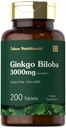 Carlyle Ginkgo Biloba 3000mg Biloba 124; 200 Tabletki wegetariańskie 124; Dodatkowa siła 124; Non- GMO, Gluten Freen Formuła 124; przez Tahoe Nutritionals