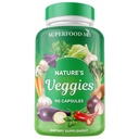 Superfood MD Veggies Supplement - 90 Kapsułek wegetariańskich - Wspiera poziomy energii, Beta Carotene, Witaminy i Minerały - Wolny od soi - 90