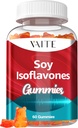 Soi Isoflavones Suplement dla kobiet - Nie-GMO Fitoestrogeny dla menopauzy Relief, Gorące błyski, Hormonal Balance, Genistein, Soy z Isoflavones, Bone Health Support - 60 Wegan Gummies do żucia