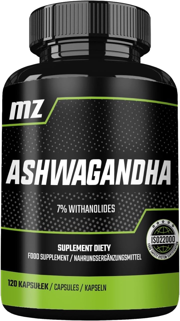 Ashwagandha Extract 142 mg na kapsułkę - 120 kapsułek - 4 miesiące dostaw - Suplement diety przez MZ