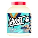 GHOST Proszek z białka serwatki, Cinnabon - 5LB, 25G białka - Cynamon Roll aromatyzowany izolat, koncentrat i hydrolizowany mieszanka białka serwatki - post Workout Shakes - Soy & Gluten Free