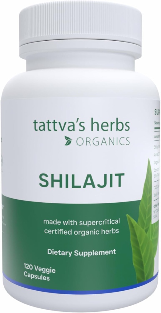 Zioła Tattva 's Shilajit Herbal Supplement, Shilajit for Men and Women, Himalayan Shilajit Capsules, Shilajit Extract, 1 Pack, 120 Count, 25 Years of Premium Service