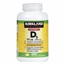Kirkland Maksymalna moc Witamina D3 600 Softgels (Opakowanie po 2)