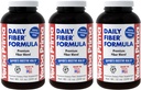 Yerba Prima Daily Fiber Formula Proszek - 12 oz (Opakowanie po 3) - Rozpuszczalny i nierozpuszczalny suplement diety Fiber - Colon Cleanse - Wegan, Non-GMO, Gluten- Free