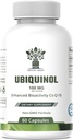Ubichinol CoQ10 100mg - zwiększona dostępność biologiczna, suplement o wysokiej absorpcji - Non-GMO, Gluten Free for Heart Health & Cardical Support, 60 kapsułki