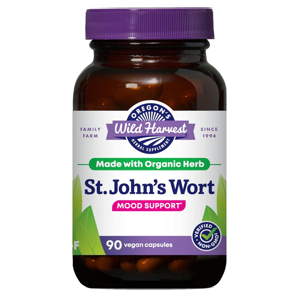 Oregon 's Wild Harvest St John' s Wort Supplement, 90 Count