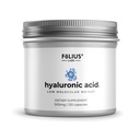 Wysoka czystość Kwas hialuronowy Kapsułki 500 mg - 95% Hyaluronian sodu - Wysoko oczyszczony i biodostępny - Niska masa cząsteczkowa - Nie-GMO Fermentowany - 120 Kapsułki