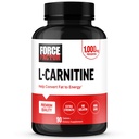 FORCE FACTOR L- Carnitine Supplement, L Carnitine Tartrate 1000mg Kapsułki do konwersji tłuszczu w energię, Wsparcie Odzyskiwanie mięśni i Boost Performance, Wegan, Non-GMO, 90 Tabletki