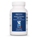 Alergia Research Group Acetyl- L- Karnityna 500 mg Suplement - Metabolizm i Wsparcie Energetyczne, ALC, Wolna postać Amino Acid, Kapsułki wegetariańskie - 100 Count