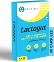 Suplement Probiotyki Lactogut dla odporności i zdrowia trawiennego, Gut Health Multi Strain i Site-Specific Pre- Probiotic Formuła Pomaga w Ibs i Ibd - 30 Kapsułki