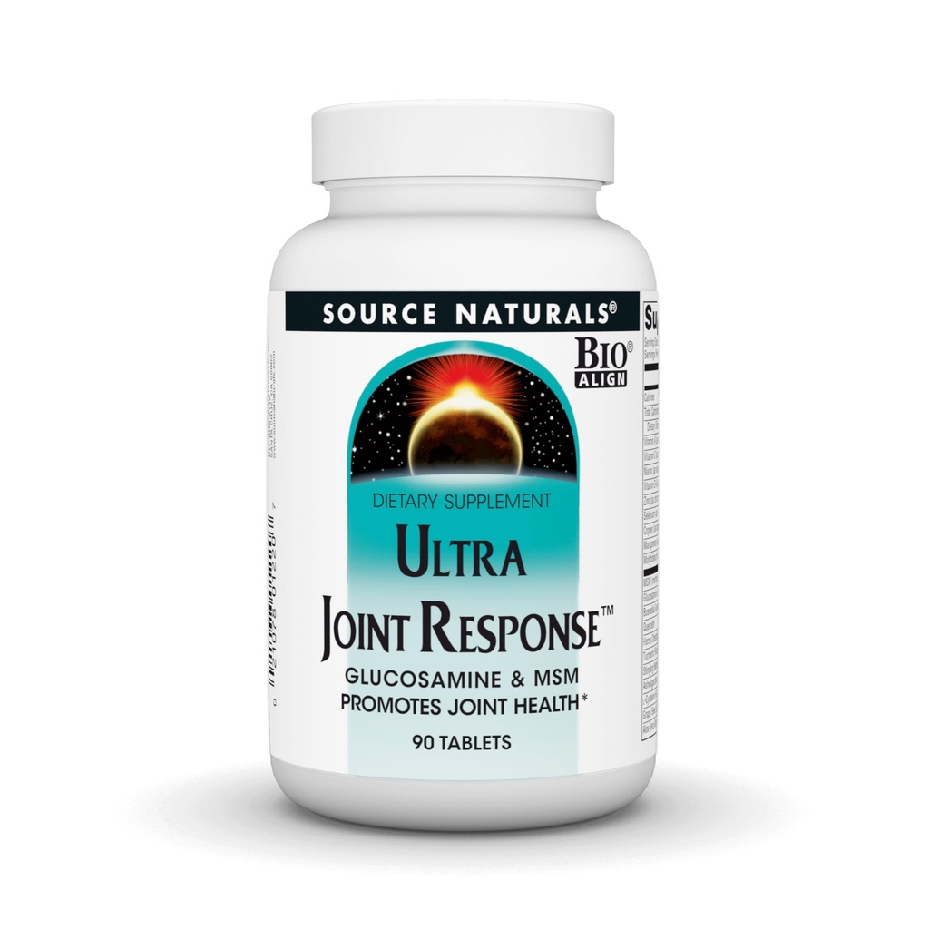 Źródło Naturals Ultra Joint Response, Bio- Align, Glukozamina i MSM, Promotes Joint Health * - 90 tabletek