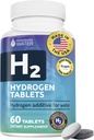 Wzmacniane tabletki wodne wodór z magnezem, suplementy H2 Wsparcie normalnej energii, Mózg, Zdrowie Cognitive, Non-GMO & Gluten Free - 60 Służenia