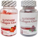 Generic Nature Glow Glutathione Collagen - Truskawki i Żurawiny Flavor Bundle, 60 Gumiaki do żucia Każdy