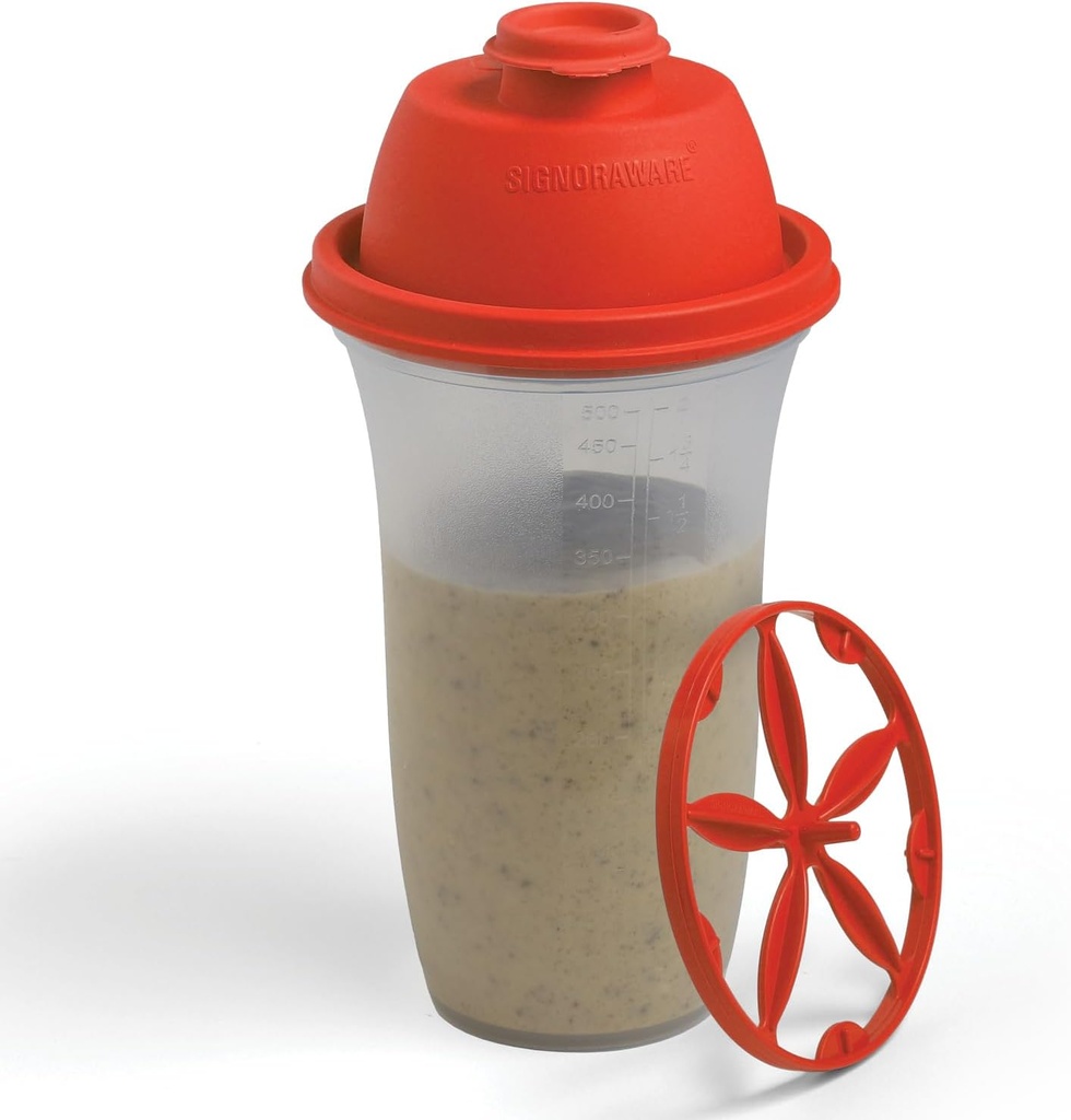 SIGNORA shaker butelka shaker shake 124; 17- Ounce plastikowe butelki z proteiny do shake 'a i shake & Smoothies, Napoje, Mieszanie Sałatki opatrunku i sosów, Margarita, & więcej
